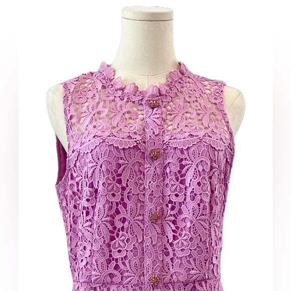 J.Crew Sleeveless Lace Sheath Dress - Picture 3 of 7